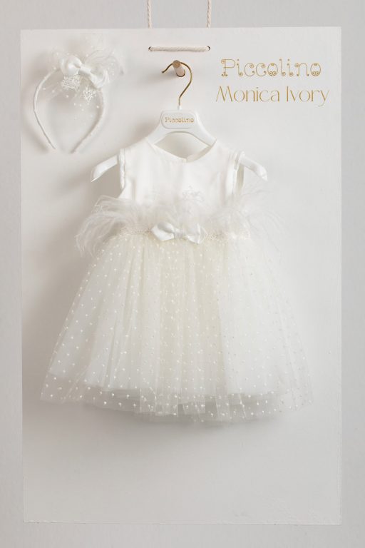 Christening dress Piccolino Monica ivory