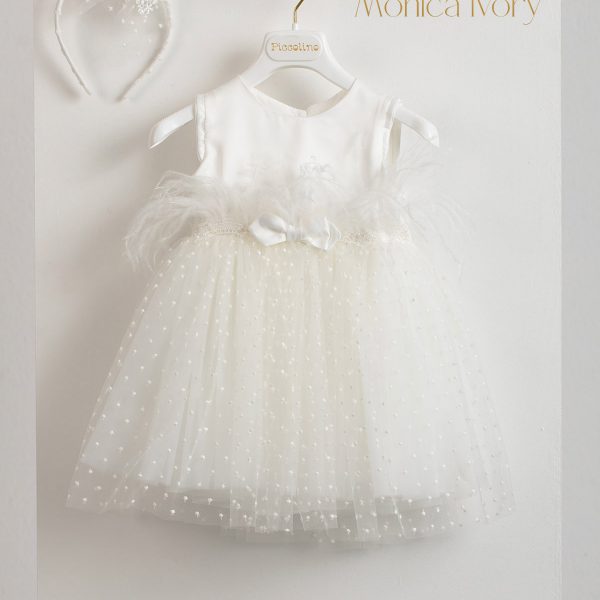 Christening dress Piccolino Monica ivory