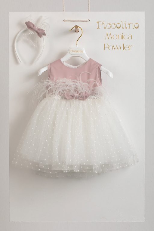 Piccolino Monica Powder baptism dress