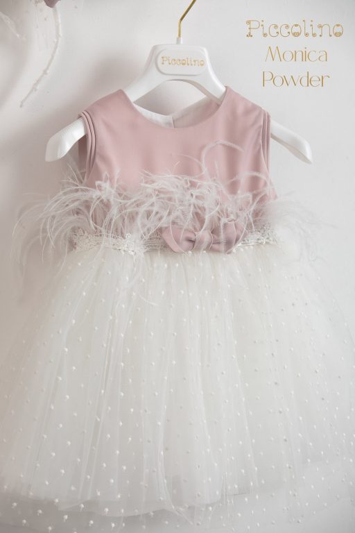 Piccolino Monica Powder baptism dress