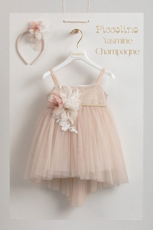 Βαπτιστικό φόρεμα Piccolino Yasmine Champagne