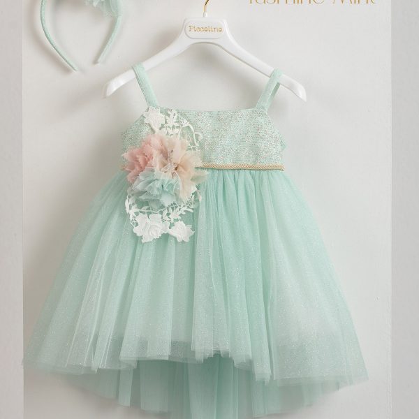 Piccolino Yasmine Mint Baptism Dress