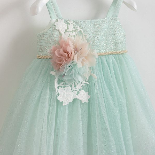 Piccolino Yasmine Mint Baptism Dress