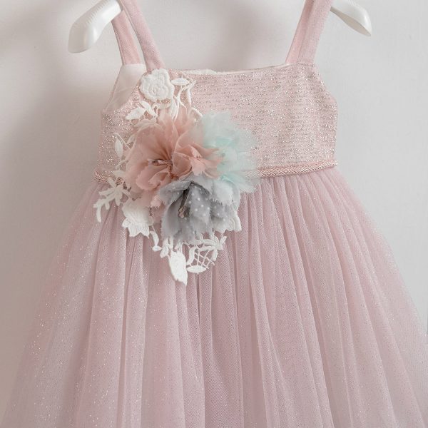 Piccolino Yasmine Pink christening dress