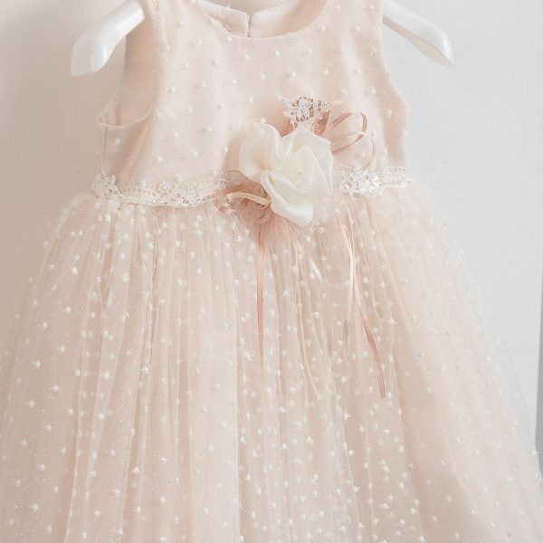 Piccolino Elena Champagne baptism dress