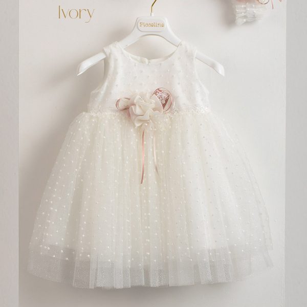 απτιστικό φόρεμα Piccolino Elena Ivory