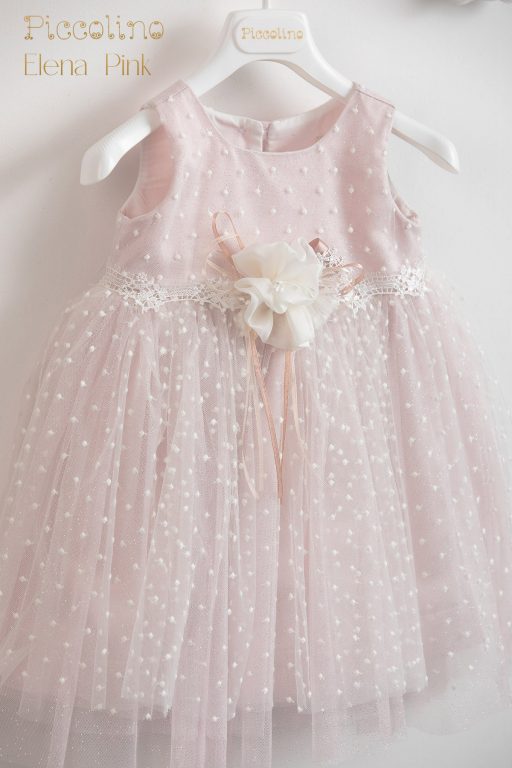 Christening dress Piccolino Elena Pink