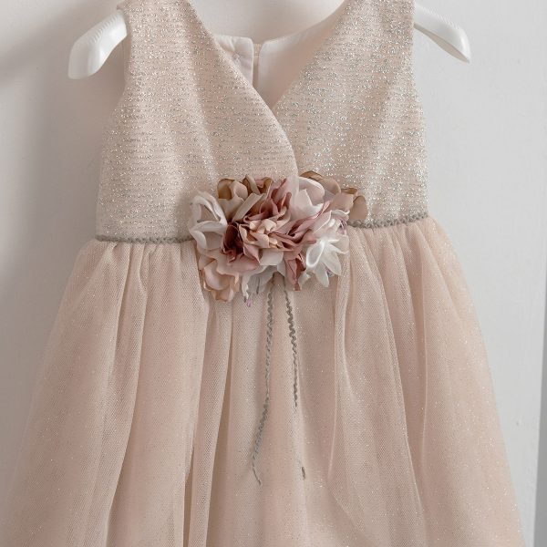 Piccolino Francy champagne christening dress