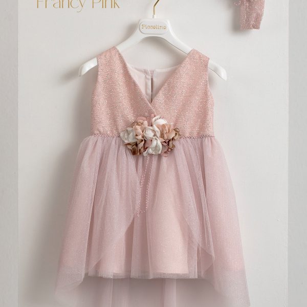 Christening dress Piccolino Francy pink