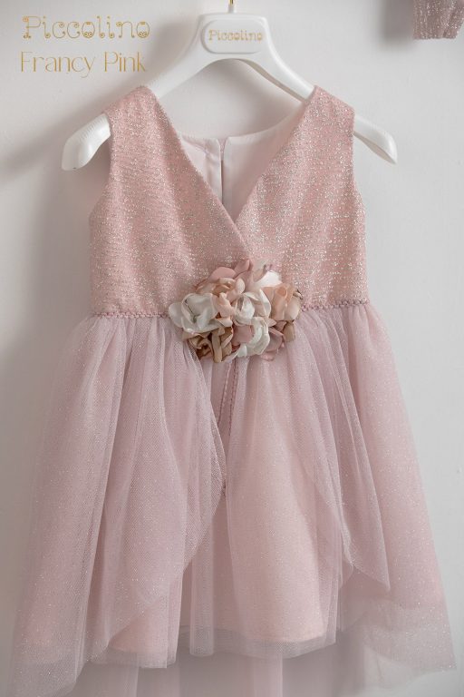 Christening dress Piccolino Francy pink
