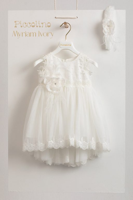 Christening dress Piccolino Myriam Ivory