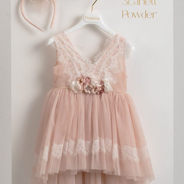 Baptismal dress Piccolino Scarlett Powder.