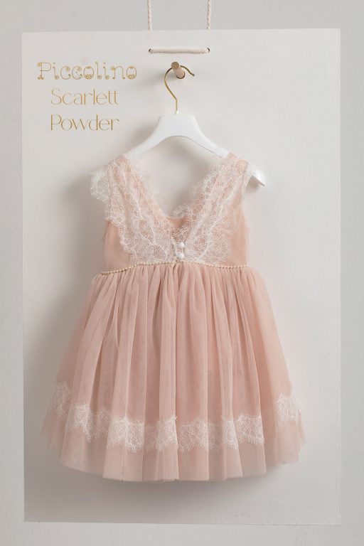 Baptismal dress Piccolino Scarlett Powder.