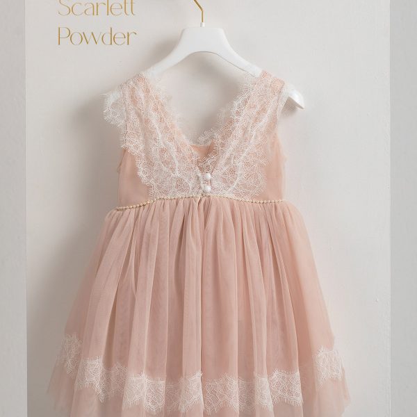 Baptismal dress Piccolino Scarlett Powder.