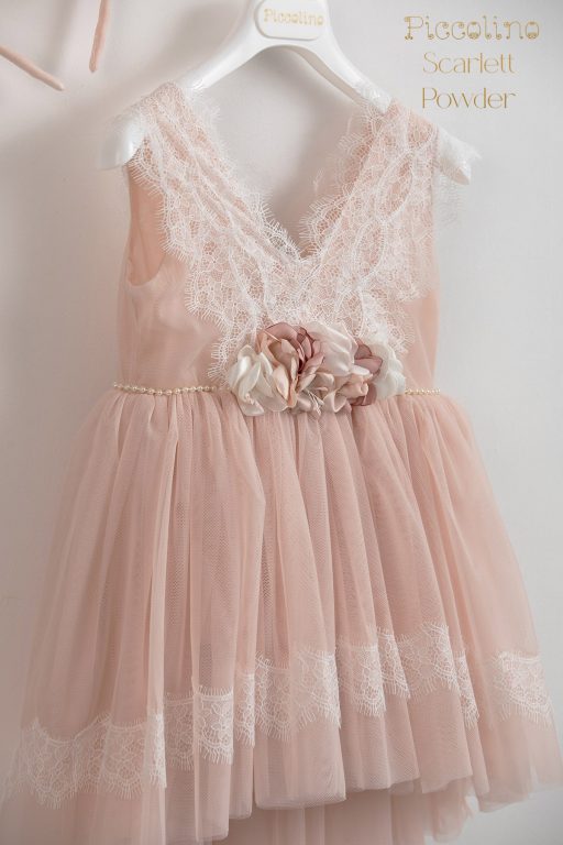 Baptismal dress Piccolino Scarlett Powder.