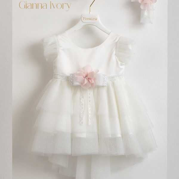 Baptismal dress Piccolino Gianna christening dress ivory