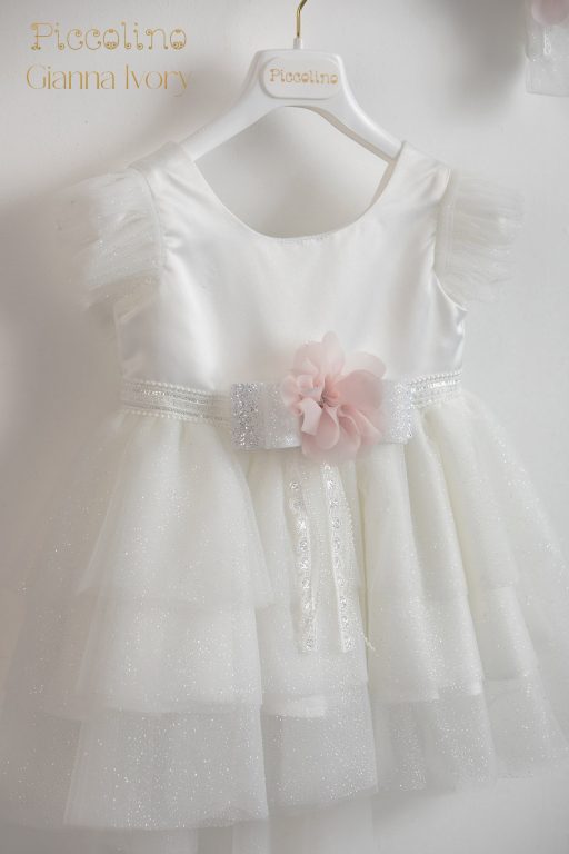 Baptismal dress Piccolino Gianna christening dress ivory
