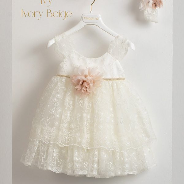 Βαπτιστικό φόρεμα Piccolino Ivy Ivory-Beige