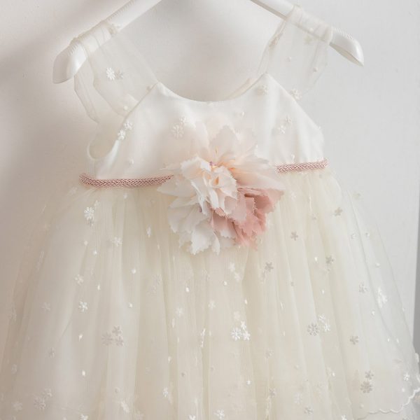 Baptismal dress Piccolino Maya Ivory-Puce