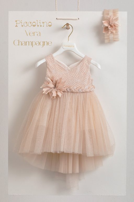 Baptismal dress Piccolino Vera Champagne Baptismal dress Piccolino Vera Champagne