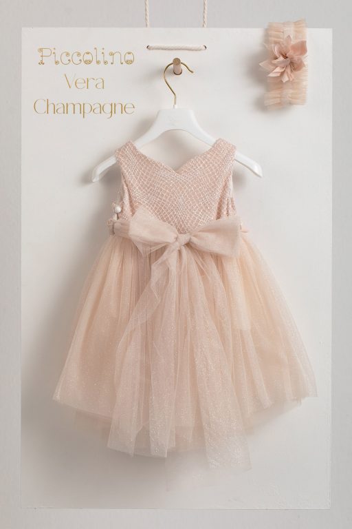 Baptismal dress Piccolino Vera Champagne Baptismal dress Piccolino Vera Champagne