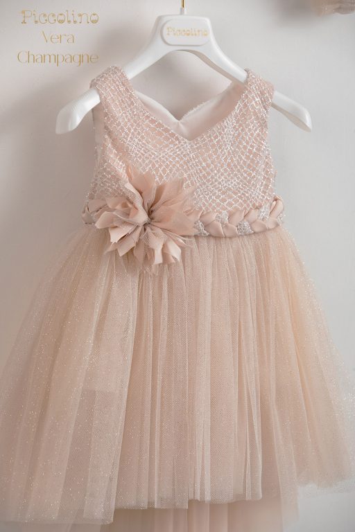 Baptismal dress Piccolino Vera Champagne Baptismal dress Piccolino Vera Champagne