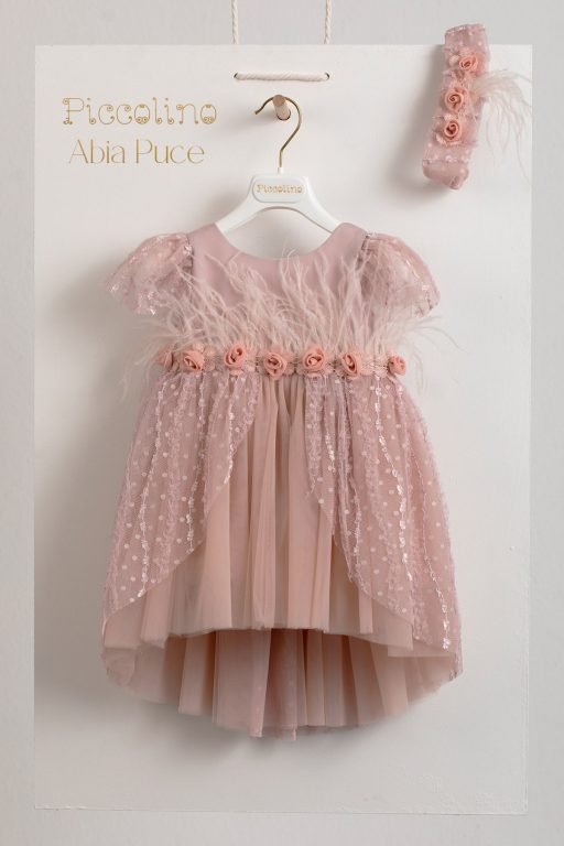 Baptismal dress Piccolino Abia Puce