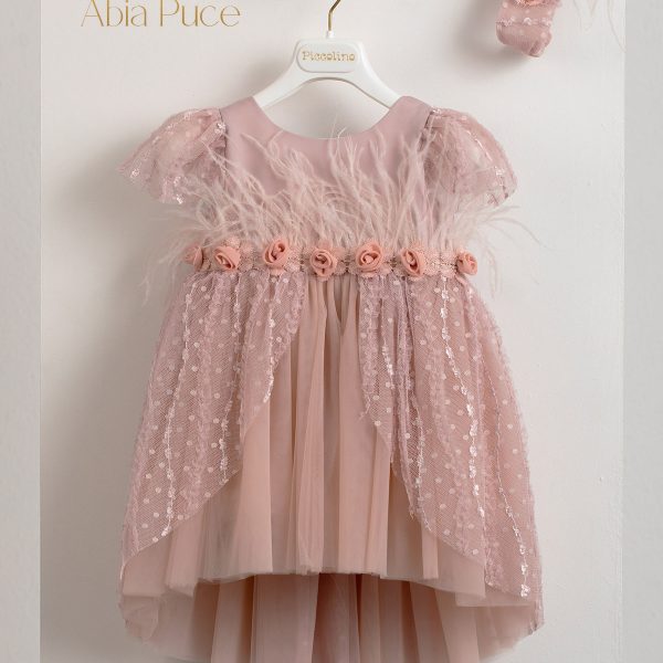 Baptismal dress Piccolino Abia Puce