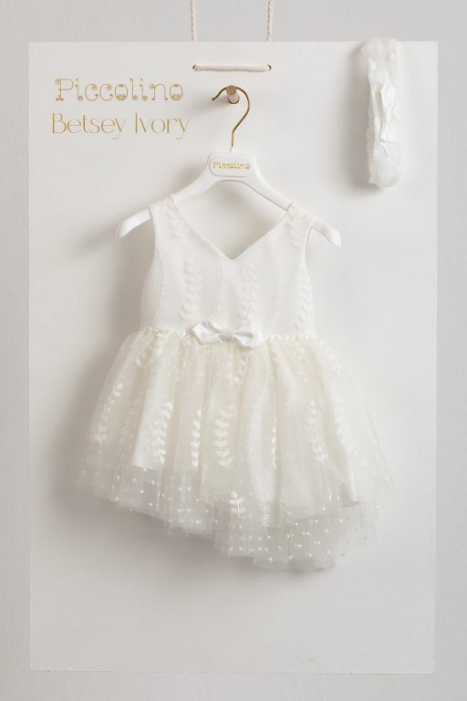 Βαπτιστικό φόρεμα Piccolino Betsey Ivory