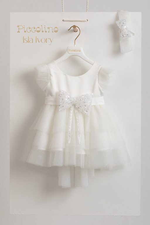 Baptismal dress Piccolino Isla ivory