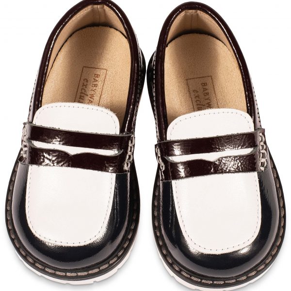 Τρίχρωμο  Loafer EXC5256 Μπλε Λευκό Μπορντώ