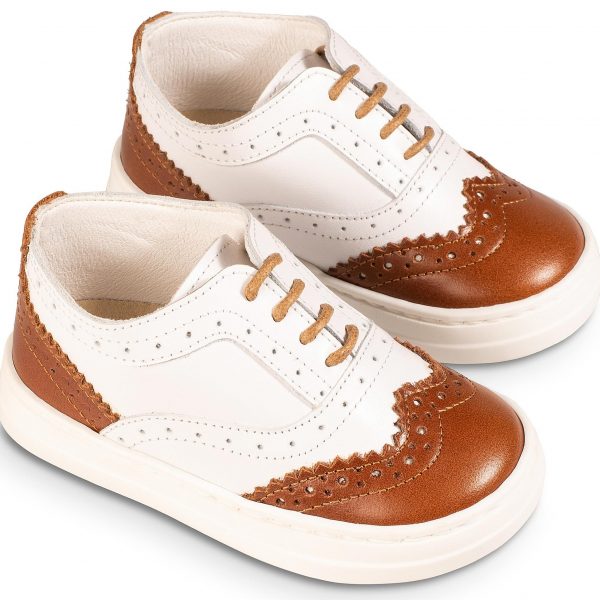 Δίχρωμο Brogues EXC5275 Λευκό Ταμπά