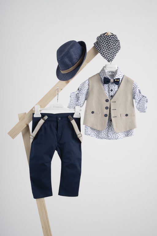 Βαπτιστικό κοστούμι Piccolino Tony σε χρώμα Navy