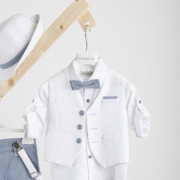 Βαπτιστικό κοστούμι Piccolino Lorenzo σε χρώμα Light blue