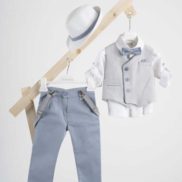 Βαπτιστικό κοστούμι Piccolino Gustavo σε χρώμα Light Blue