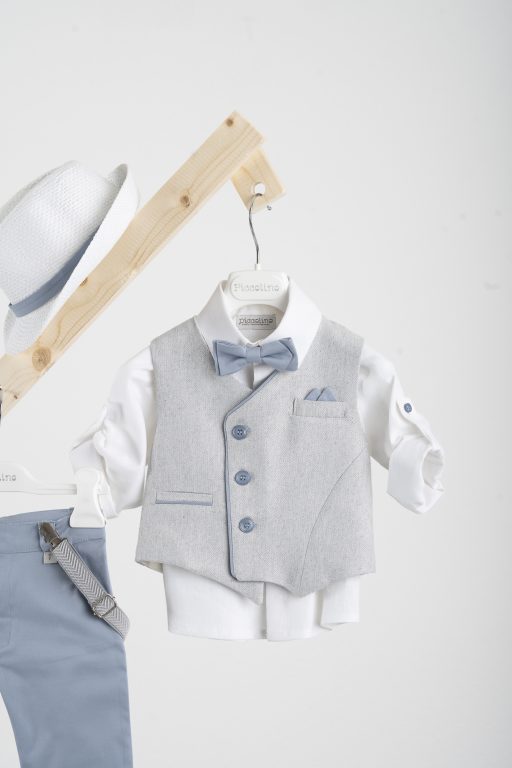 Βαπτιστικό κοστούμι Piccolino Gustavo σε χρώμα Light Blue