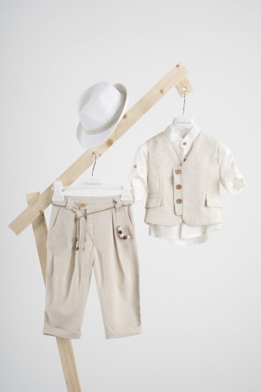 Πακέτο βάπτισης για αγόρι Piccolino Lewis beige