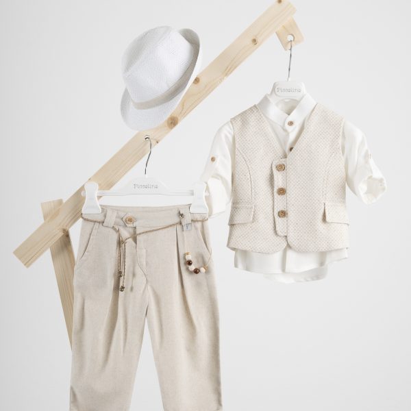 Πακέτο βάπτισης για αγόρι Piccolino Lewis beige