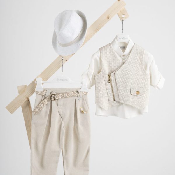 Βαπτιστικό κοστούμι Piccolino Furilo σε χρώμα Beige