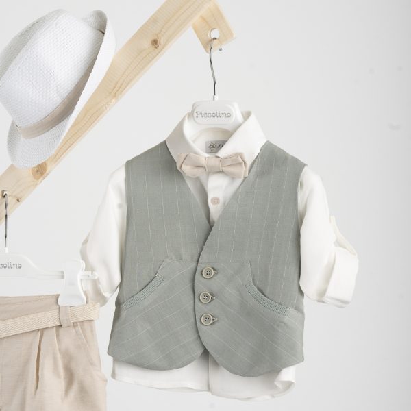 Βαπτιστικό κοστούμι  Piccolino Chris σε χρώμα Beige