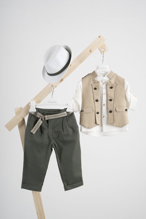 Βαπτιστικό κοστούμι  Piccolino Che σε χρώμα Beige