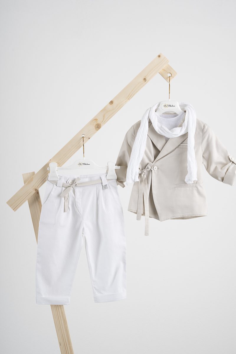 Κοστούμι Piccolino Stefan σε χρώμα Beige Κοστούμι Piccolino Stefan σε χρώμα Beige