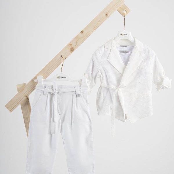 Κοστούμι  Piccolino Stefan σε χρώμα Off White