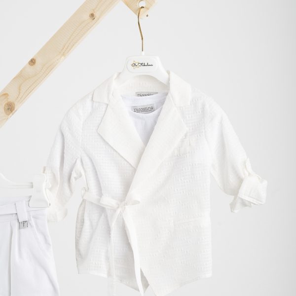 Κοστούμι  Piccolino Stefan σε χρώμα Off White