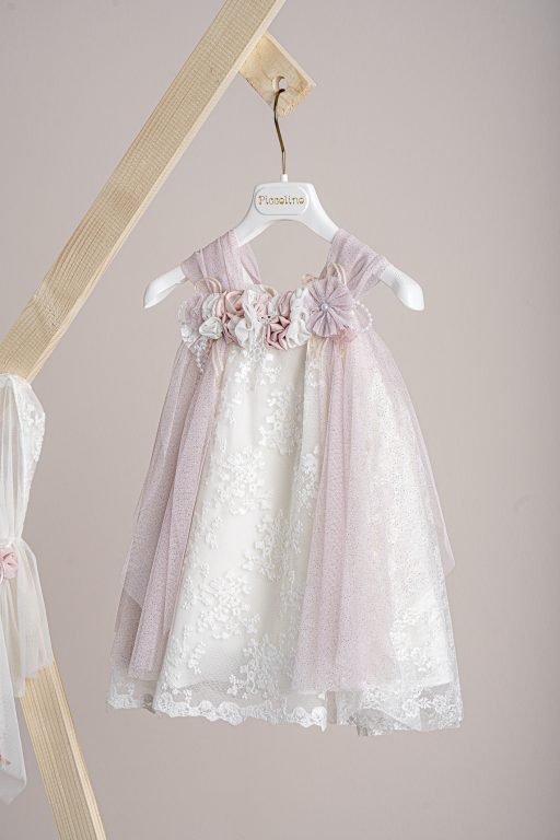 Βαπτιστικό φόρεμα Piccollino Tuliana Pink