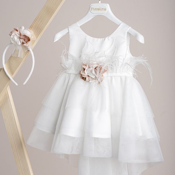 Βαπτιστικό φόρεμα Piccolino Tiffany Ivory