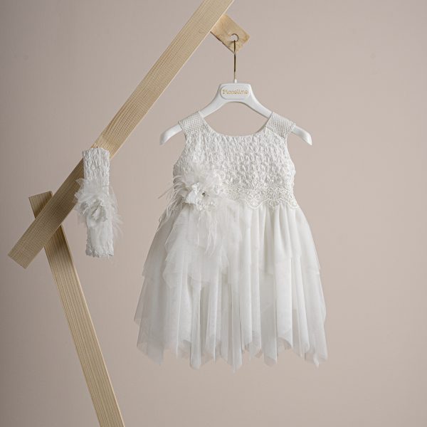 Βαπτιστικό φόρεμα Piccolino Elsa Ivory