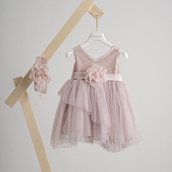Βαπτιστικό φόρεμα Piccolino Augusta Pink