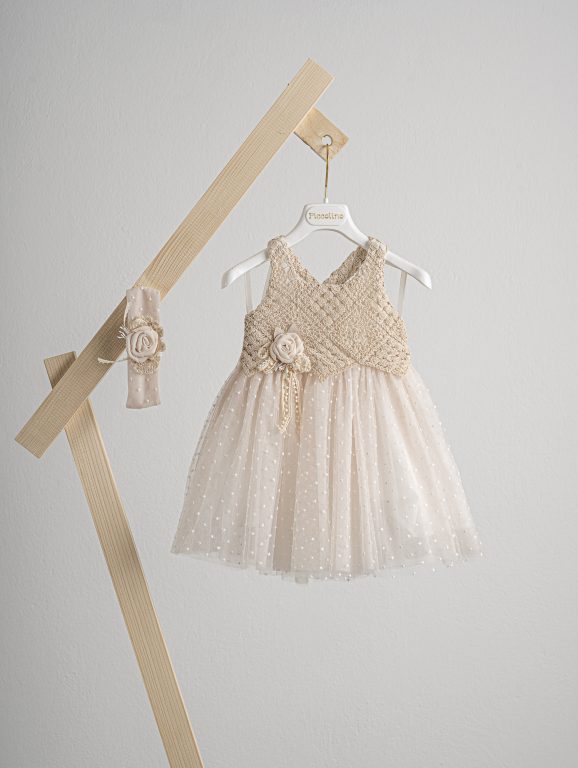 Βαπτιστικό φόρεμα Piccolino Thea Beige