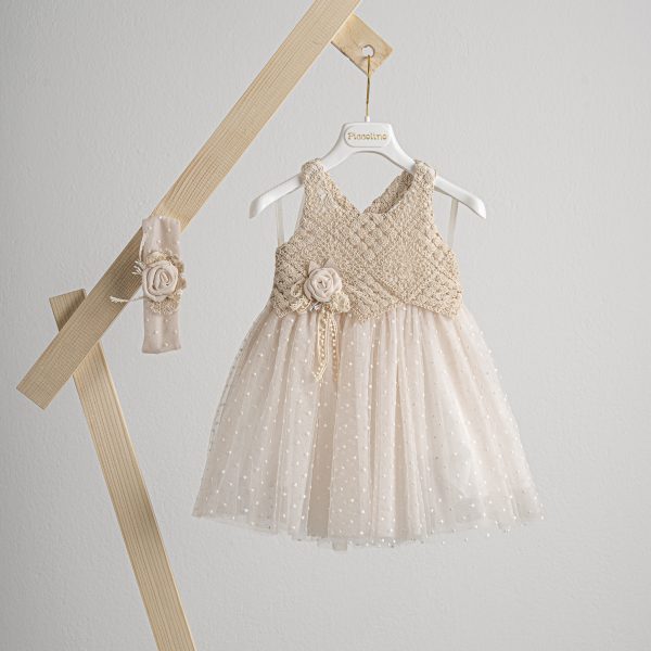 Βαπτιστικό φόρεμα Piccolino Thea Beige